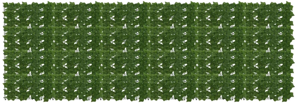 Balkono uždanga su lapais Žalia 300 x 100 cm
