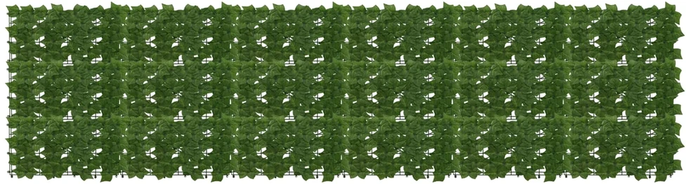 Balkono uždanga su lapais Žalia 300 x 75 cm