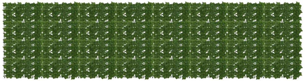 Balkono uždanga su lapais Žalia 400 x 100 cm