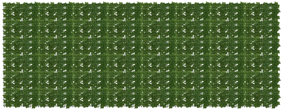 Balkono uždanga su lapais Žalia 400 x 150 cm