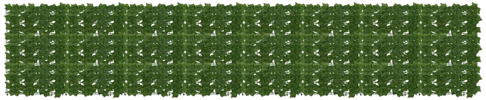 Balkono uždanga su lapais Žalia 400 x 75 cm