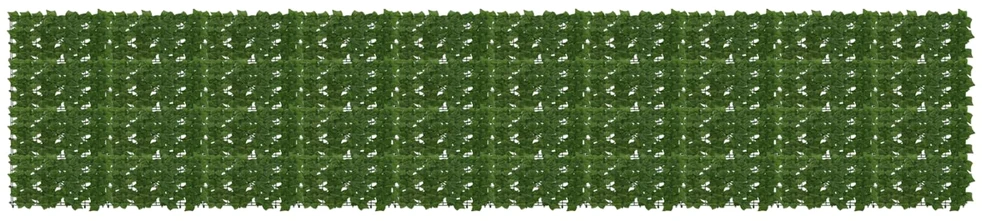 Balkono uždanga su lapais Žalia 500 x 100 cm