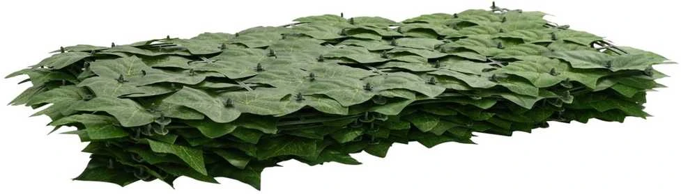 Balkono uždanga su lapais Žalia 500 x 150 cm