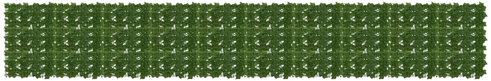 Balkono uždanga su lapais Žalia 500 x 75 cm