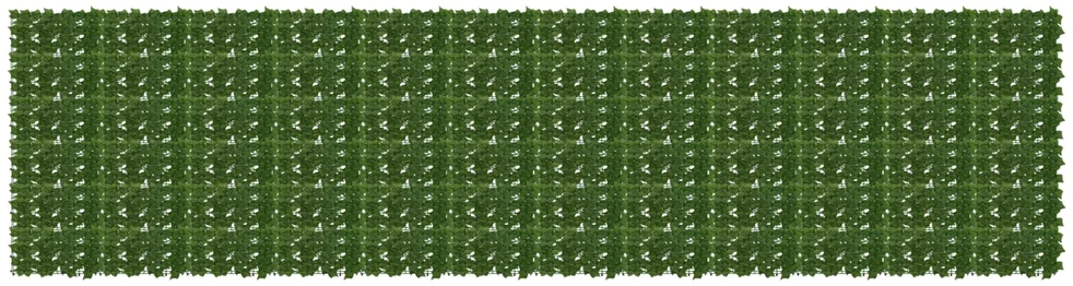 Balkono uždanga su lapais Žalia 600 x 150 cm