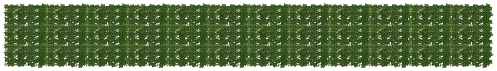 Balkono uždanga su lapais Žalia 600 x 75 cm