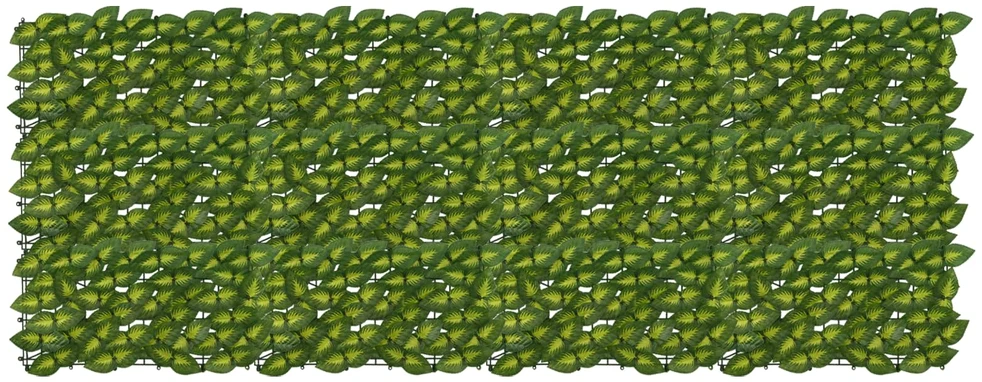 Balkono uždanga su lapais Žalia ir geltona 200 x 75 cm