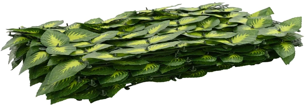 Balkono uždanga su lapais Žalia ir geltona 300 x 150 cm