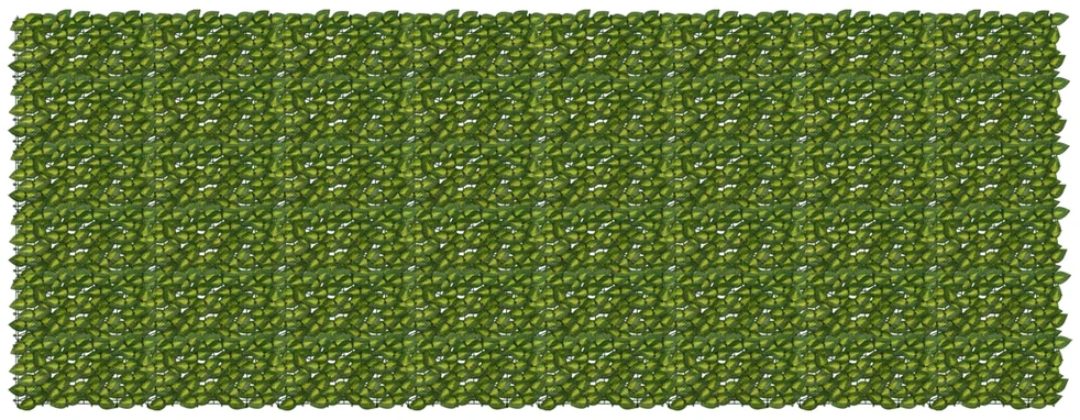 Balkono uždanga su lapais Žalia ir geltona 400 x 150 cm