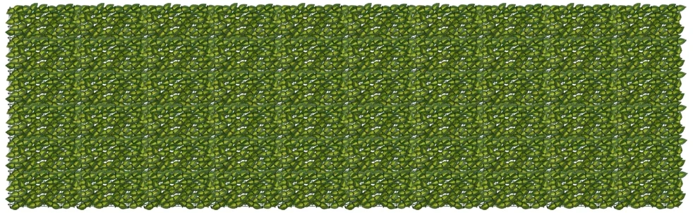Balkono uždanga su lapais Žalia ir geltona 500 x 150 cm
