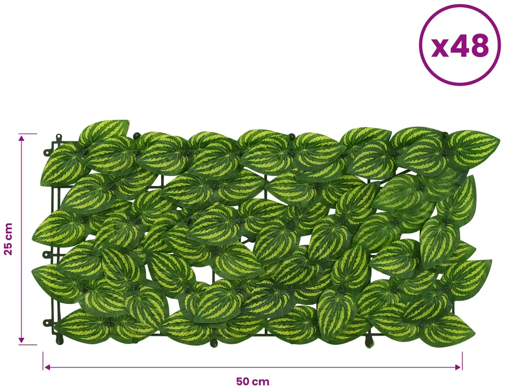 Balkono uždanga su lapais Žalia ir geltona 400 x 150 cm