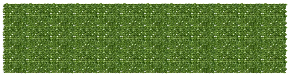 Balkono uždanga su lapais Žalia ir geltona 600 x 150 cm