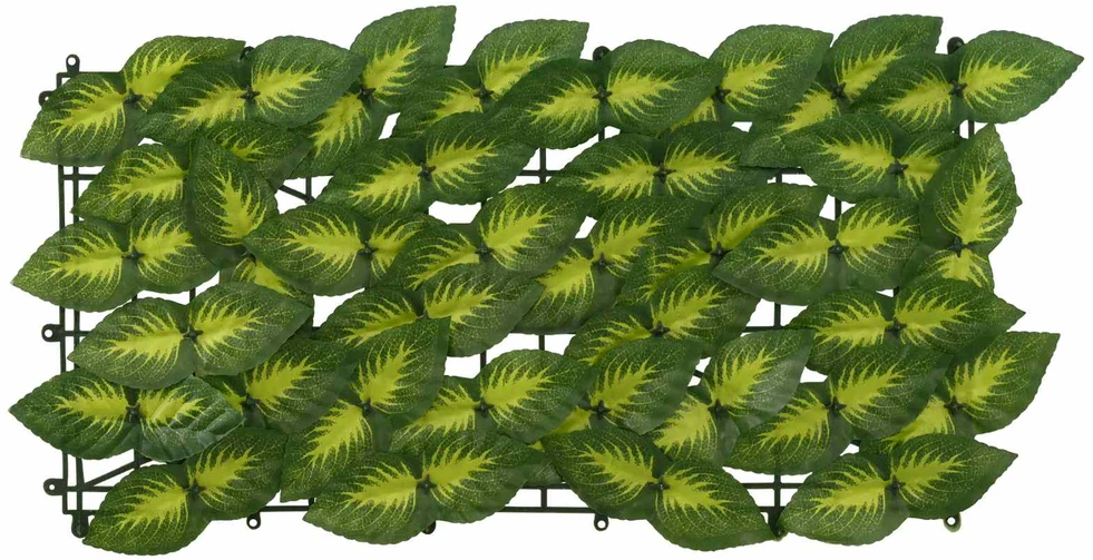 Balkono uždanga su lapais Žalia ir geltona 500 x 75 cm