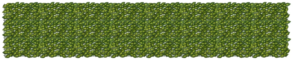 Balkono uždanga su lapais Žalia ir geltona 400 x 75 cm