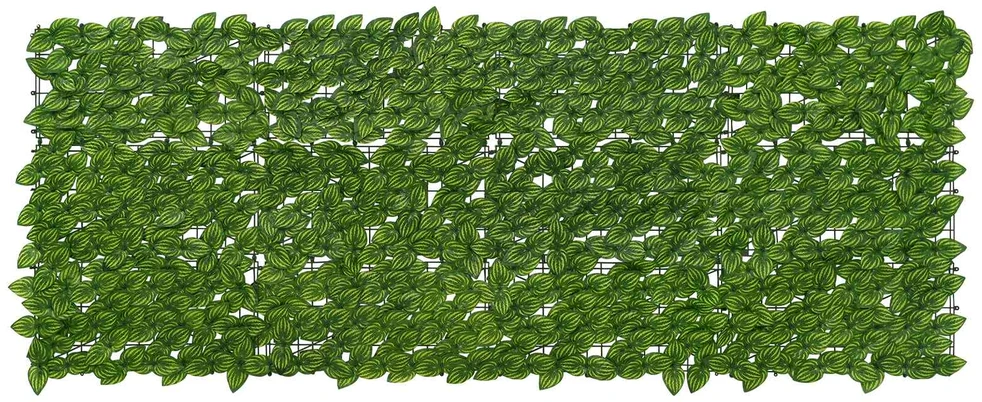Balkono uždanga su lapais Žalia ir geltona 200 x 75 cm