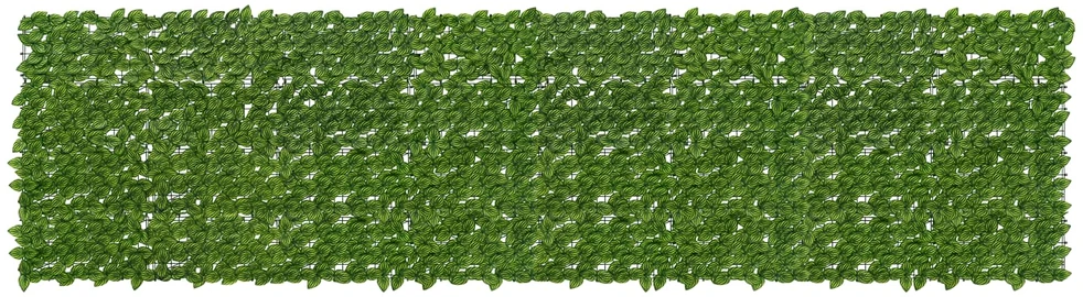 Balkono uždanga su lapais Žalia ir geltona 400 x 100 cm