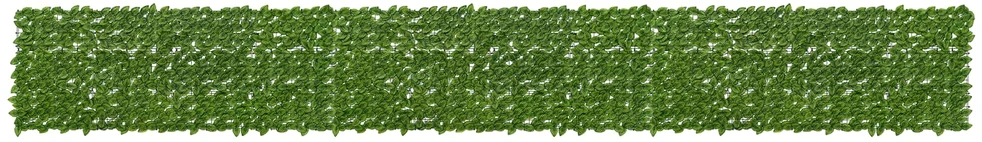 Balkono uždanga su lapais Žalia ir geltona 600 x 75 cm