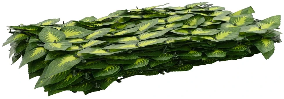 Balkono uždanga su lapais Žalia ir geltona 300 x 150 cm