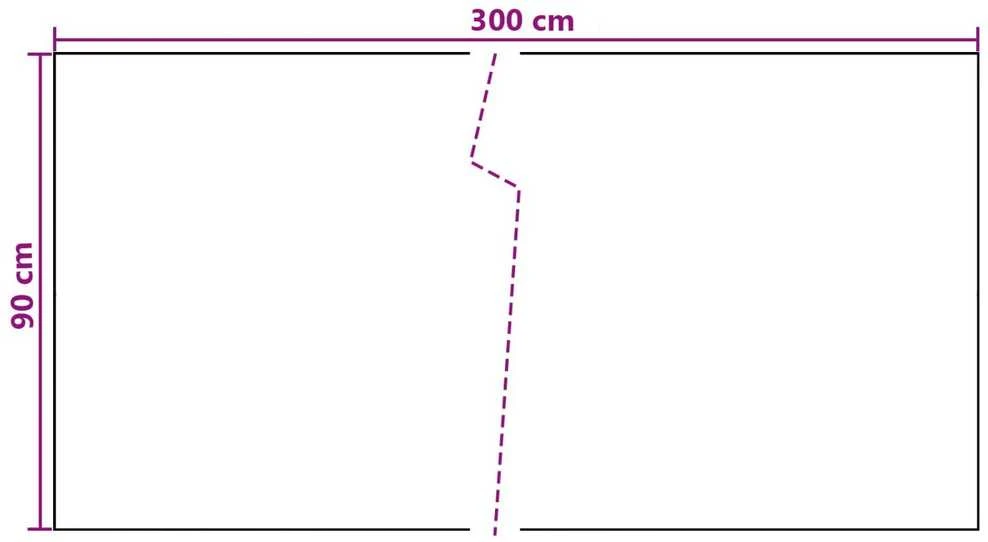 Balkono uždanga Tamsiai pilka 300 x 90 cm poliratanas