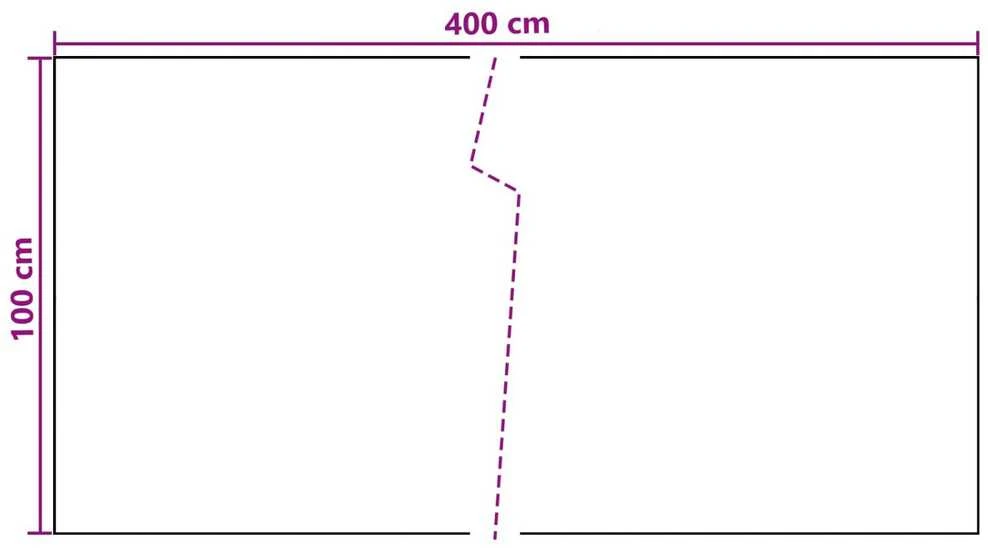 Balkono Ekranas Tamsiai pilka 400 x 100 cm poliratanas