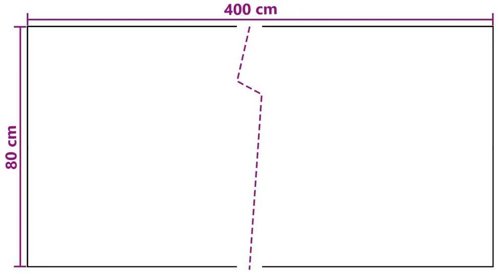 Balkono Ekranas Tamsiai pilka 400 x 80 cm poliratanas