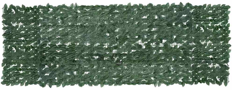 Balkono pertvara, 300x100cm, su tamsiai žaliais lapais