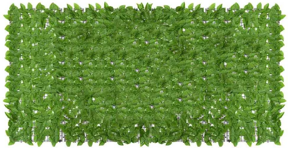 Balkono pertvara, 300x150cm, su žaliais lapais