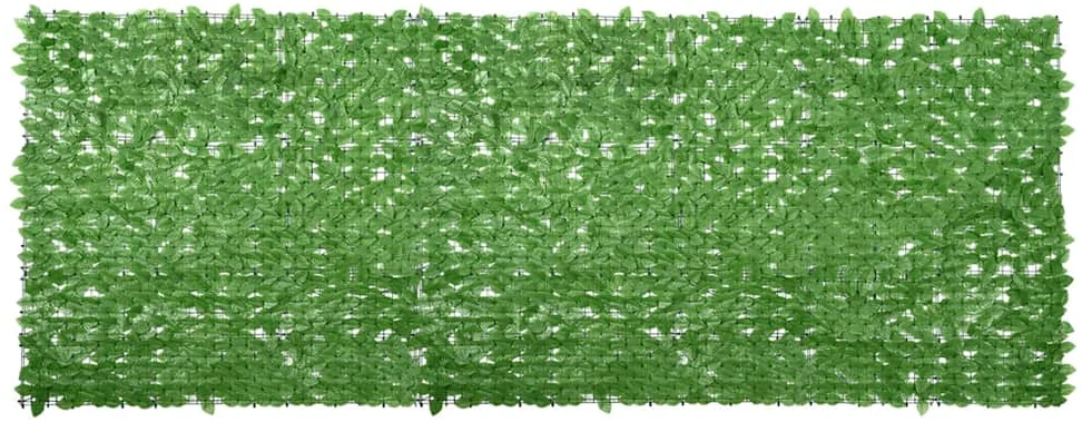 Balkono pertvara, 400x150cm, su žaliais lapais