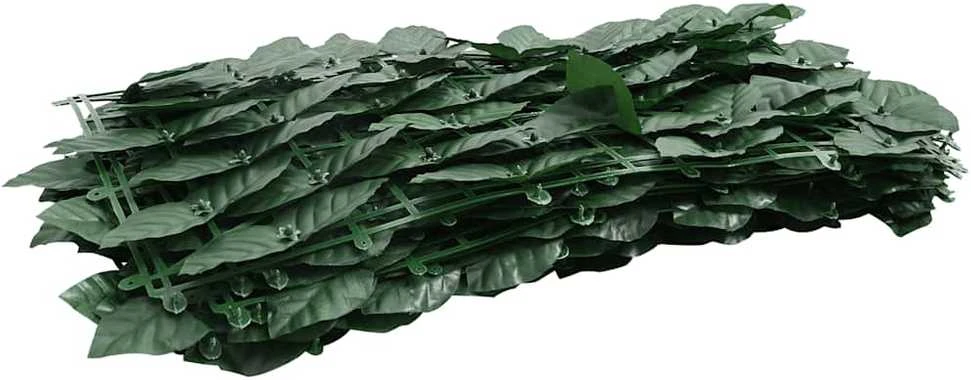 Balkono pertvara, 400x75cm, su tamsiai žaliais lapais