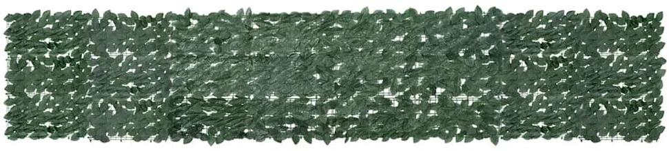 Balkono pertvara, 400x75cm, su tamsiai žaliais lapais