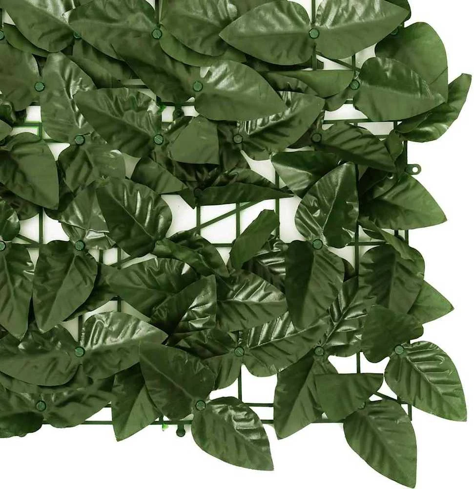 Balkono pertvara, 500x100cm, su tamsiai žaliais lapais