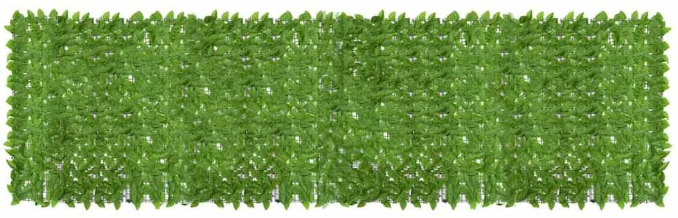 Balkono pertvara, 500x150cm, su žaliais lapais