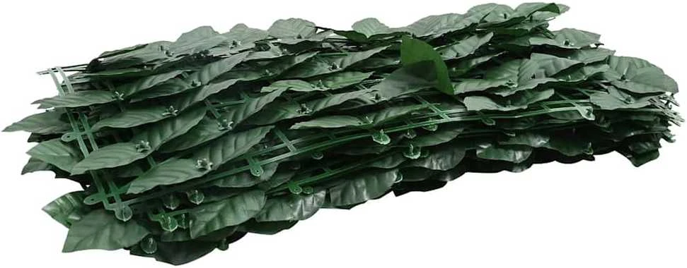 Balkono pertvara, 500x75cm, su tamsiai žaliais lapais