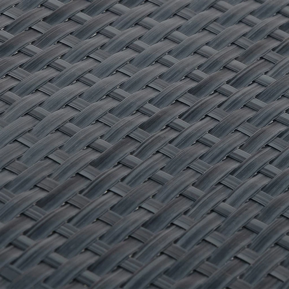 Balkono pertvara, antracito spalvos, 600x100cm, poliratanas
