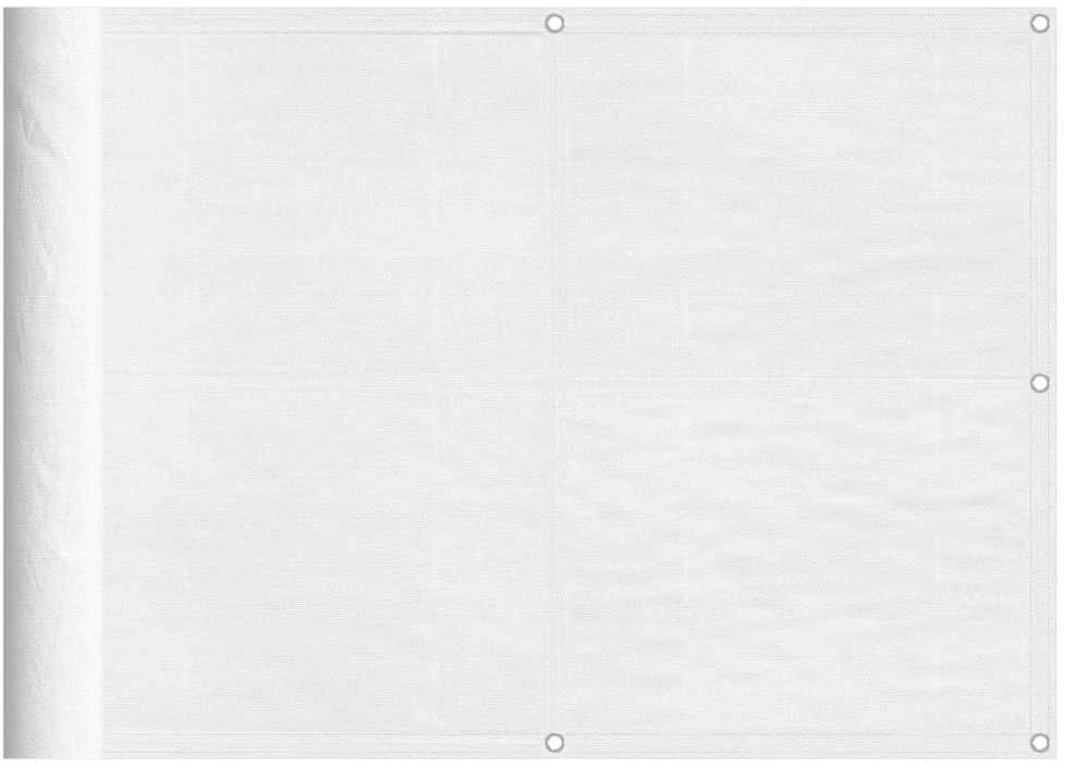 Balkono pertvara, balta, 75x1000cm, 100% oksfordo poliesteris