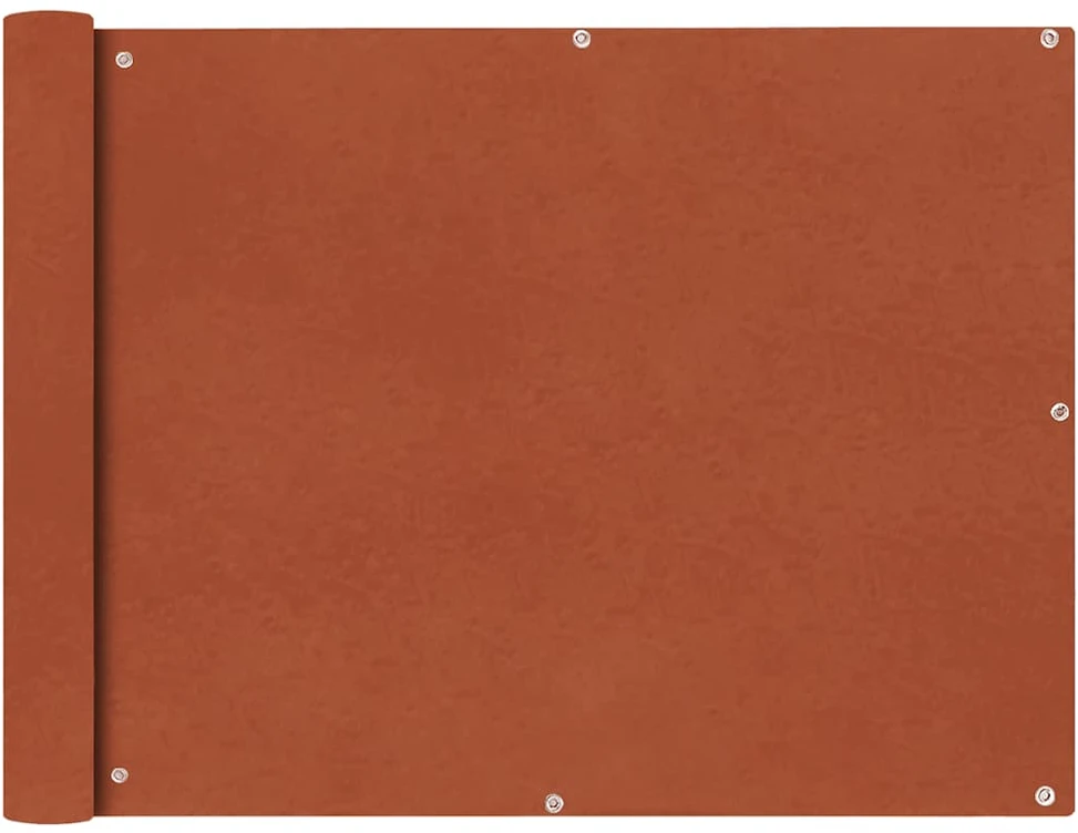 Balkono pertvara, Oksfordo audinys, 90x400 cm, terakotos sp.
