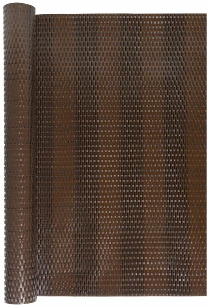 Balkono pertvara, rudos/juodos spalvos, 500x80cm, poliratanas