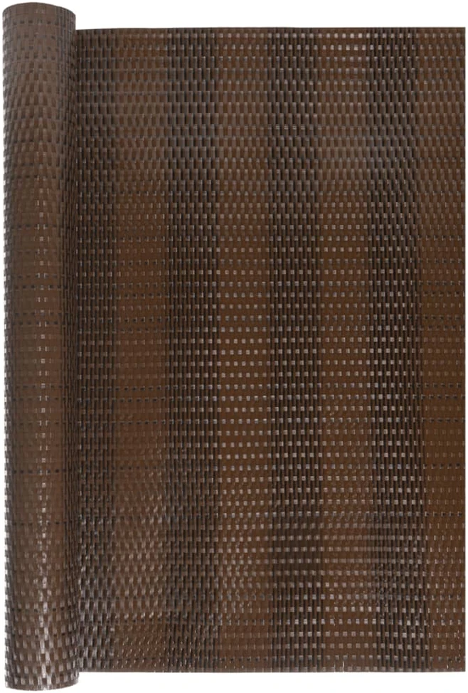 Balkono pertvara, rudos/juodos spalvos, 1000x90cm, poliratanas