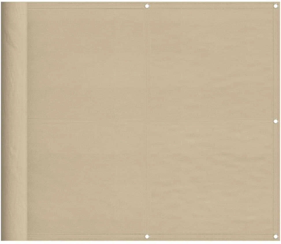 Balkono pertvara, smėlio, 90x700cm, 100% oksfordo poliesteris