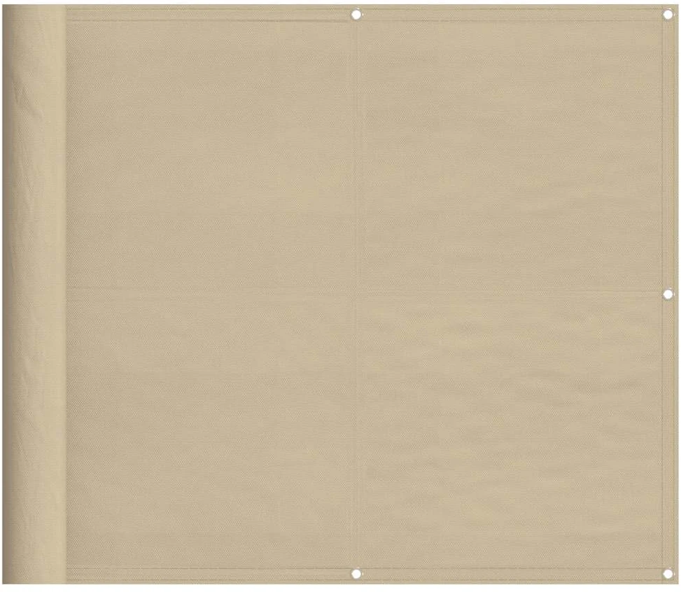Balkono pertvara, smėlio, 90x800cm, 100% oksfordo poliesteris