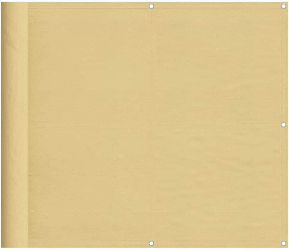 Balkono pertvara, smėlio, 90x800cm, 100% oksfordo poliesteris