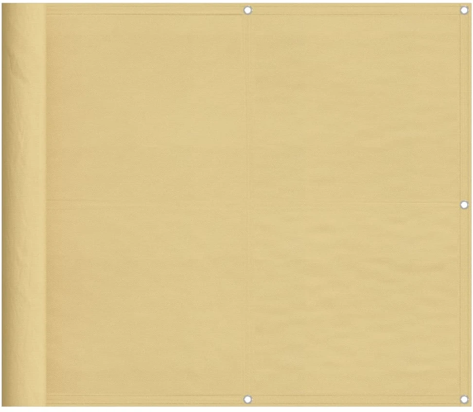 Balkono pertvara, smėlio, 90x800cm, 100% oksfordo poliesteris