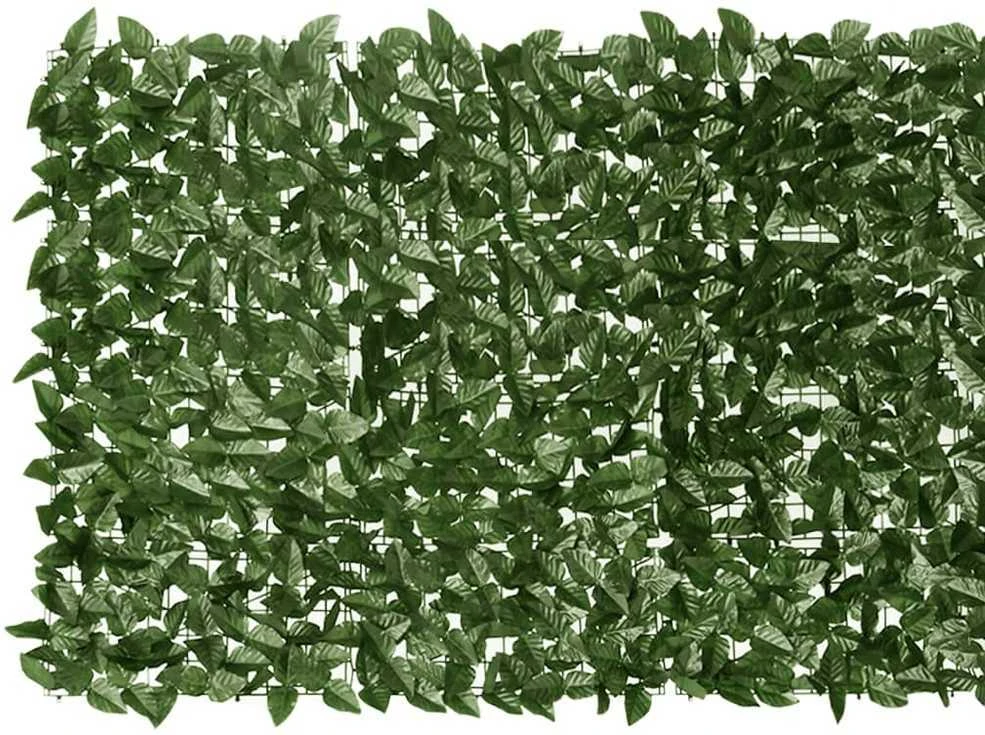 Balkono pertvara su tamsiai žaliais lapais, 200x100cm