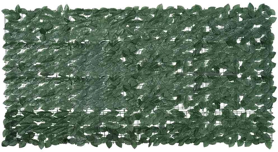 Balkono pertvara su tamsiai žaliais lapais, 200x100cm