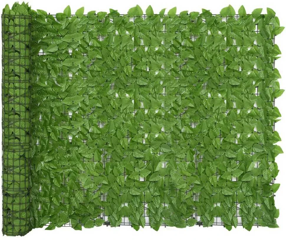 Balkono pertvara su žaliais lapais, 200x150cm