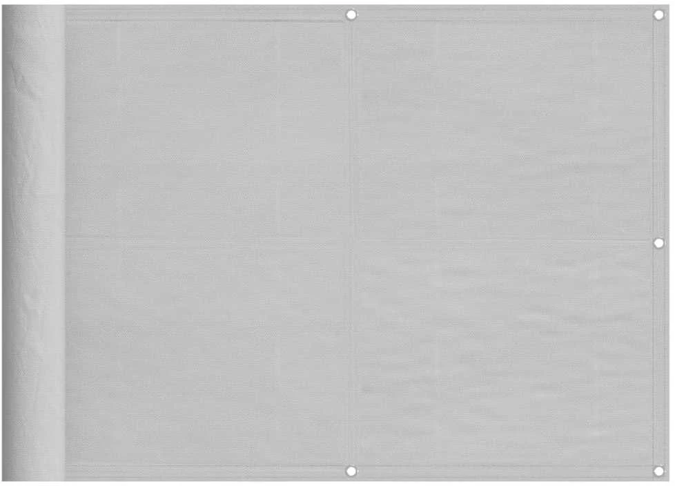 Balkono pertvara, šviesiai pilka, 75x500cm, 100% poliesteris