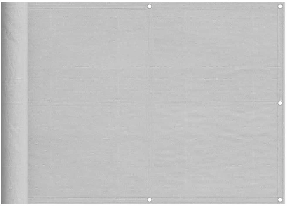 Balkono pertvara, šviesiai pilka, 75x600cm, 100% poliesteris