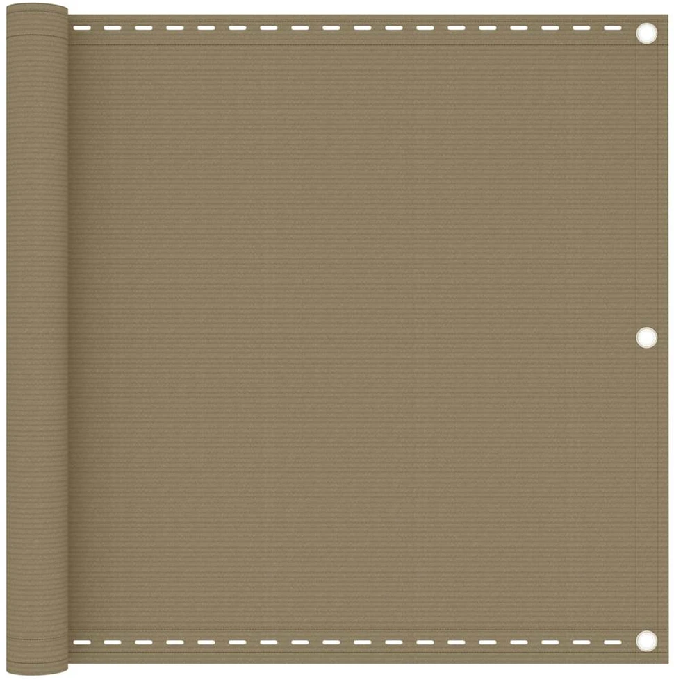 Balkono pertvara, taupe spalvos, 90x300cm, HDPE
