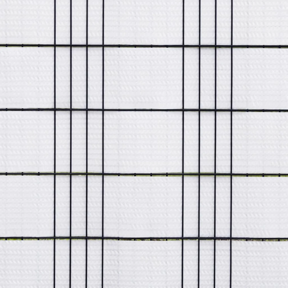Balkono pertvaros, 10vnt., baltos, 255x19cm, poliratanas