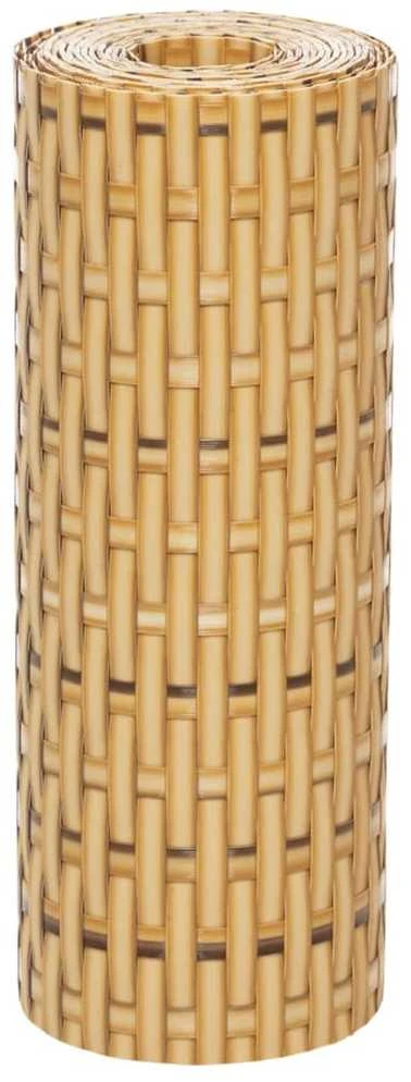 Balkono pertvaros, 10vnt., rudos, 255x19cm, poliratanas